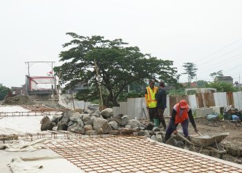 Pembangunan Jembatan Jongbiru Kediri Dipastikan Rampung Pertengahan 2024