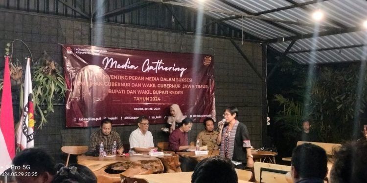 Sukseskan Pilkada 2024, KPU Kabupaten Kediri Gelar Media Gathering