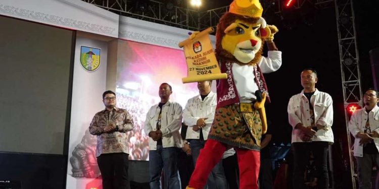 KPU Kabupaten Kediri Luncurkan Maskot “Si Nara Singa” dan Jingle Pilkada 2024