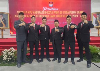 Resmi Dilantik, Berikut Nama Komisioner KPU Kabupaten Kediri Masa Bakti 2024 – 2029