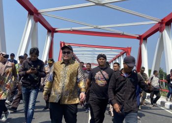 Mas Dhito Resmikan Jembatan Jongbiru Kediri