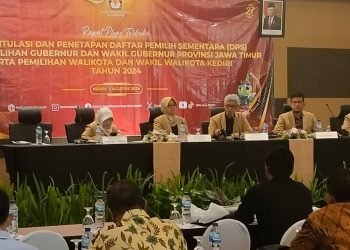 KPU Kota Kediri Gelar Pleno Terbuka Penetapan DPS Pilkada Serentak 2024