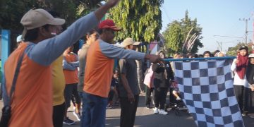 Peringati HUT RI Ke 79, PemDes Kayen Kidul Gelar Senam Sehat dan Jalan Santai