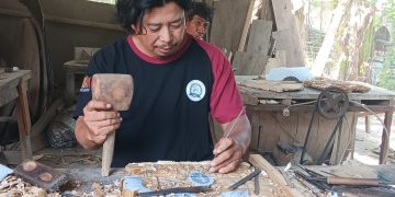 Tergabung Dalam Dikta Kabupaten Kediri, Pengrajin Ukir Kayu di Kediri, Berharap Dapat Perhatian Pemerintah