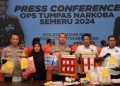 Operasi Tumpas Narkoba , Polres Kediri Kota Tangkap 14 Pengedar Serta Sita Ratusan Gram Sabu dan Ratusan Ribu Pil Dobel L