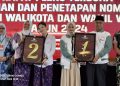 KPU Kota Kediri Tetapkan Nomor Urut Pasangan Calon Walikota dan Wakil Walikota