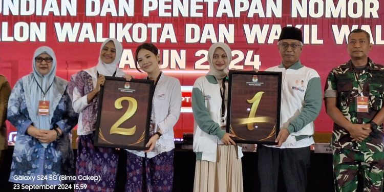 KPU Kota Kediri Tetapkan Nomor Urut Pasangan Calon Walikota dan Wakil Walikota