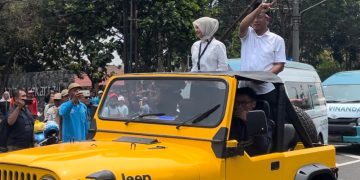 Vinanda – Gus Qowim Konvoi Diiringi 21 Anggota DPRD dan Ribuan Pendukung