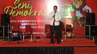 Gandeng Seniman dan Budayawan KPU Kabupaten Kediri Ingin Dongkrak Partisipasi Pemilih