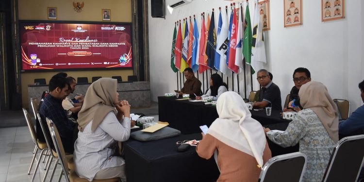 KPU Kota Kediri Gelar Rakor Sosialisasikan Ketentuan dan Tata Tertib Pilkada Serentak 2024