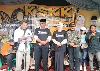 Kelompok Seniman Kota Kediri Deklarasi Dukungan Calon Walikota dan Wakil Walikota Kediri