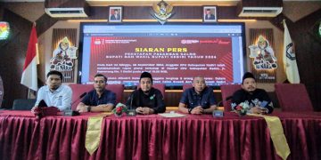 Gelar Pleno Tertutup KPU Kabupaten Kediri Tetapkan 2 Pasangan Calon Bupati dan Wakil Bupati