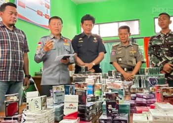 Satpol PP Nganjuk Amankan 17.672 Batang Rokok Ilegal Saat Adakan Operasi Gabungan