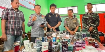 Satpol PP Nganjuk Amankan 17.672 Batang Rokok Ilegal Saat Adakan Operasi Gabungan