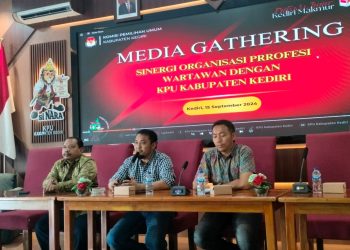 Guna Koordinasi Tahapan Pilkada, KPU Kabupaten Kediri Kumpulkan Awak Media Organisasi Profesi