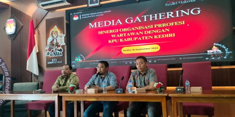 Guna Koordinasi Tahapan Pilkada, KPU Kabupaten Kediri Kumpulkan Awak Media Organisasi Profesi