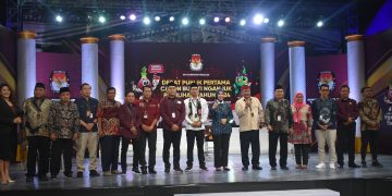 KPU Nganjuk Sukses Gelar Debat Publik Pertama untuk Calon Bupati