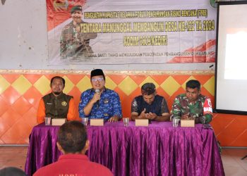 Guna Antisipasi Bencana BPBD Kabupaten Kediri Sosialisasi Tanggap Bencana di Lokasi TMMD Reguler