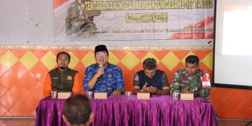 Guna Antisipasi Bencana BPBD Kabupaten Kediri Sosialisasi Tanggap Bencana di Lokasi TMMD Reguler