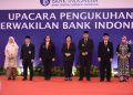 Pj Wali Kota Kediri Ikuti Upacara Pengukuhan Kepala Kantor Perwakilan Bank Indonesia Kediri