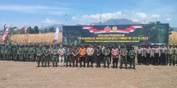 Percepat Pembangunan Desa Pagung Pjs Bupati Kediri Heru Wahyono Buka TMMD Ke-122