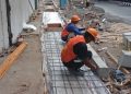 Masuki Musim Hujan, Dinas PUPR Kota Kediri Rehabilitasi Drainase Jalan Setia Budi