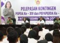 Lepas Atlet Kota Kediri Ikuti POPDA XIV dan PEPAPERDA II, Pj Wali Kota Kediri: Jaga Sportivitas, Semoga Bisa Jadi Juara