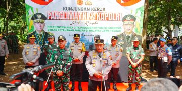 Kapolri-Panglima TNI Tinjau Kesiapan Program Ketahanan Pangan di Jawa Tengah