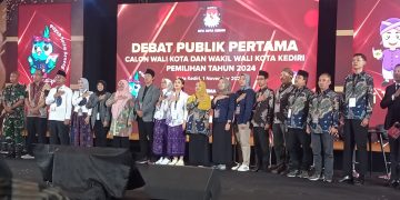 Debat Publik Pertama Calon Walikota dan Wakil Walikota Kediri Berjalan Aman Kondusif Sesuai Harapan KPU