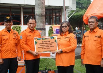 Pj Wali Kota Kediri Pimpin Apel Gladi Kesiapsiagaan Menghadapi Ancaman Bencana di Kota Kediri