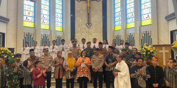 PJ Walikota Kediri Bersama Forkopimda Dan Pihak Keamanan Sidak Perayaan Misa Natal
