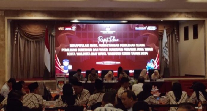 KPU Kota Kediri Gelar Rapat Pleno Rekapitulasi Pilkada Serentak 2024 KPU