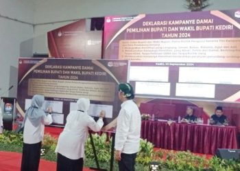KPU Kabupaten Kediri Gelar Deklarasi Kampanye Damai Pilkada 2024