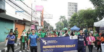 Kantor Imigrasi Kediri Gelar Imigrasi Sehat Ramaikan CFD Dhoho Kediri