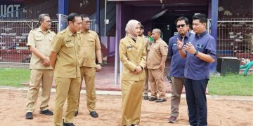 Tinjau Stadion Brawijaya, Wali Kota Kediri Vinanda Siapkan Rencana Perbaikan