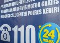 Satlantas Polres Pare Siapkan Bengkel Gratis Di Pos Pelayanan Mengkreng
