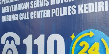 Satlantas Polres Pare Siapkan Bengkel Gratis Di Pos Pelayanan Mengkreng