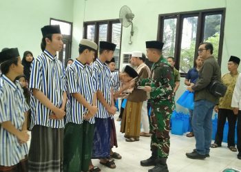 Kodim 0809 Kediri Gelar Santunan Anak Yatim, Terselip Pesan Untuk Awak Media Kediri Raya