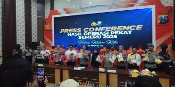 Ungkap Beberapa Kasus Polres Kediri Kota Gelar Pers Conference