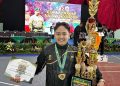 Personel Polres Lamongan, Bripda Sholeh Maulana Raih Medali Emas di Pencak Silat Pangdivif 2 Cup 2025