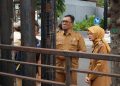 Dinas PUPR Kota Kediri Cabut 40 Tiang Seluler Ilegal di Jalan Brawijaya