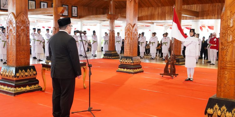 Mas Dhito Doakan Paskibraka Kabupaten Kediri Sukses Kibarkan Merah Putih