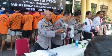 Polres Nganjuk Rilis Hasil Operasi Sikat Semeru 2025: 28 Kasus Terungkap