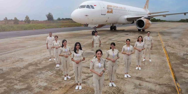 Moment Hari Pahlawan, Super Air Jet Resmi Terbang Perdana ke Bandara Dhoho Kediri
