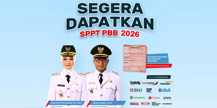 SPPT PBB 2026 Sudah Terbit, Warga Kota Kediri Diminta Cek dan Validasi Data