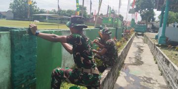 TMMD ke-127 Percantik Masjid Baitul Huda Jelang Ramadhan 1447 H