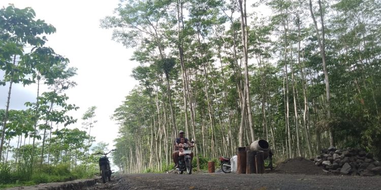Satgas TMMD ke-127 Kediri Genjot Jalan Tembus 1.657 Meter, Progres Sudah 60%