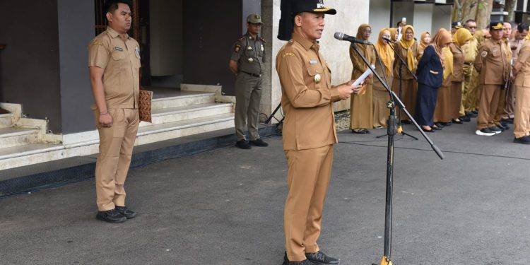 Ini Pesan Plt Bupati Tulungagung Saat Pimpin Apel Besar ASN
