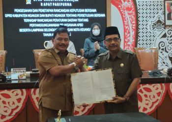 DPRD Nganjuk Rampungkan Pembahasan, Raperda Pertanggungjawaban APBD 2025 Disahkan
