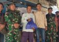 Semarak HUT ke-81 RI: Kodim 0810/Nganjuk Gandeng Insan Pers,LSM dan Mahasiswa Door-to-Door Bagikan Ratusan Paket Sembako
